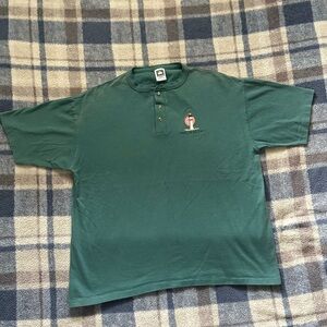 Men’s XL Vintage Amelia Island Heavy Cotton Henley Shirt